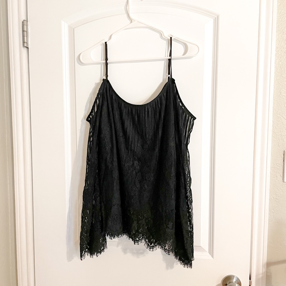 Buckle | Black Lace Cold Shoulder Blouse